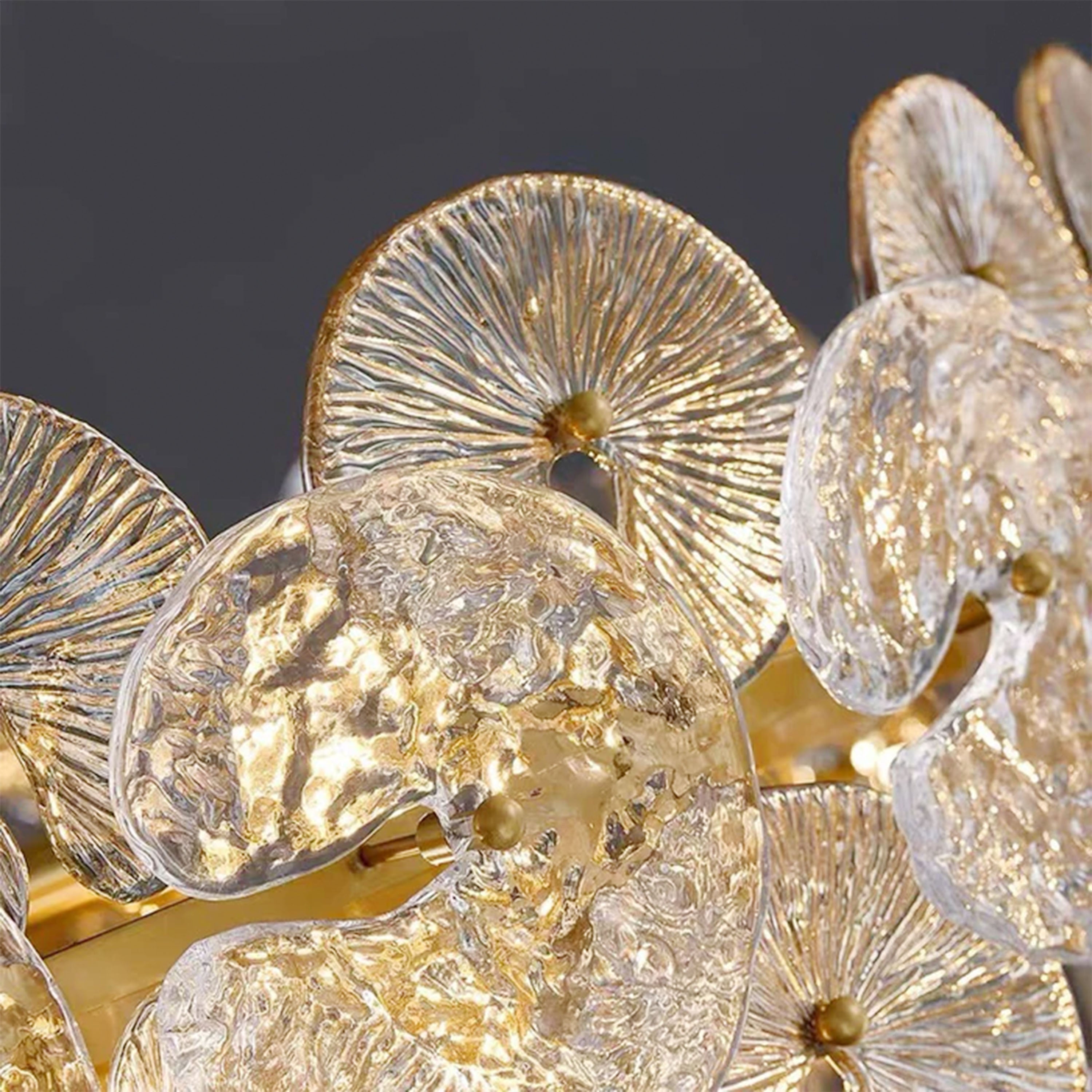 Nymphora Glass Round Chandelier 32"D