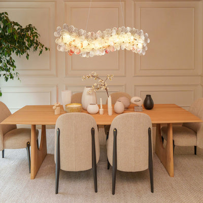 Petalora Glass Linear Chandelier 41"W