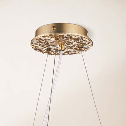 Rheo Crystal Glass Round Chandelier 24"D