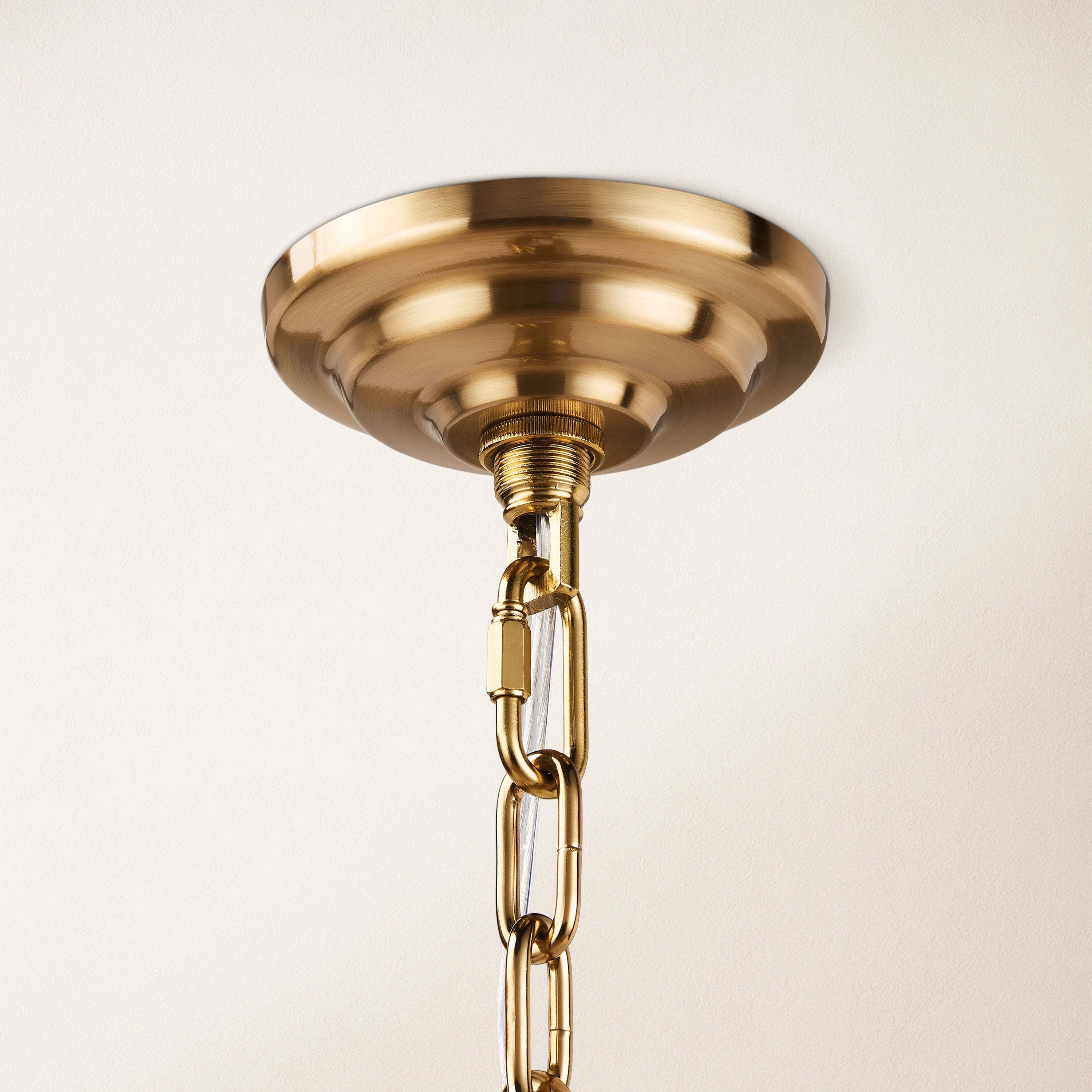 Rheo Tiered Crystal Glass Round Chandelier 36"D