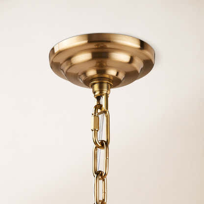 Rheo Tiered Crystal Glass Round Chandelier 36"D