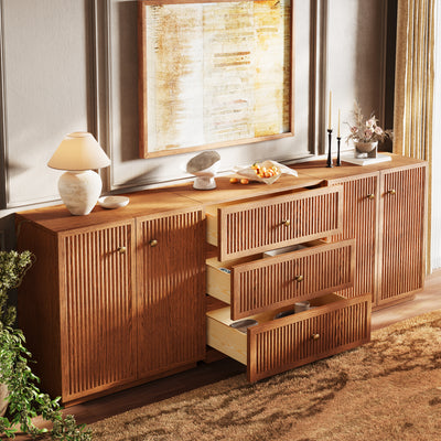 Avery Oak 3-Drawer Media Console 90"W