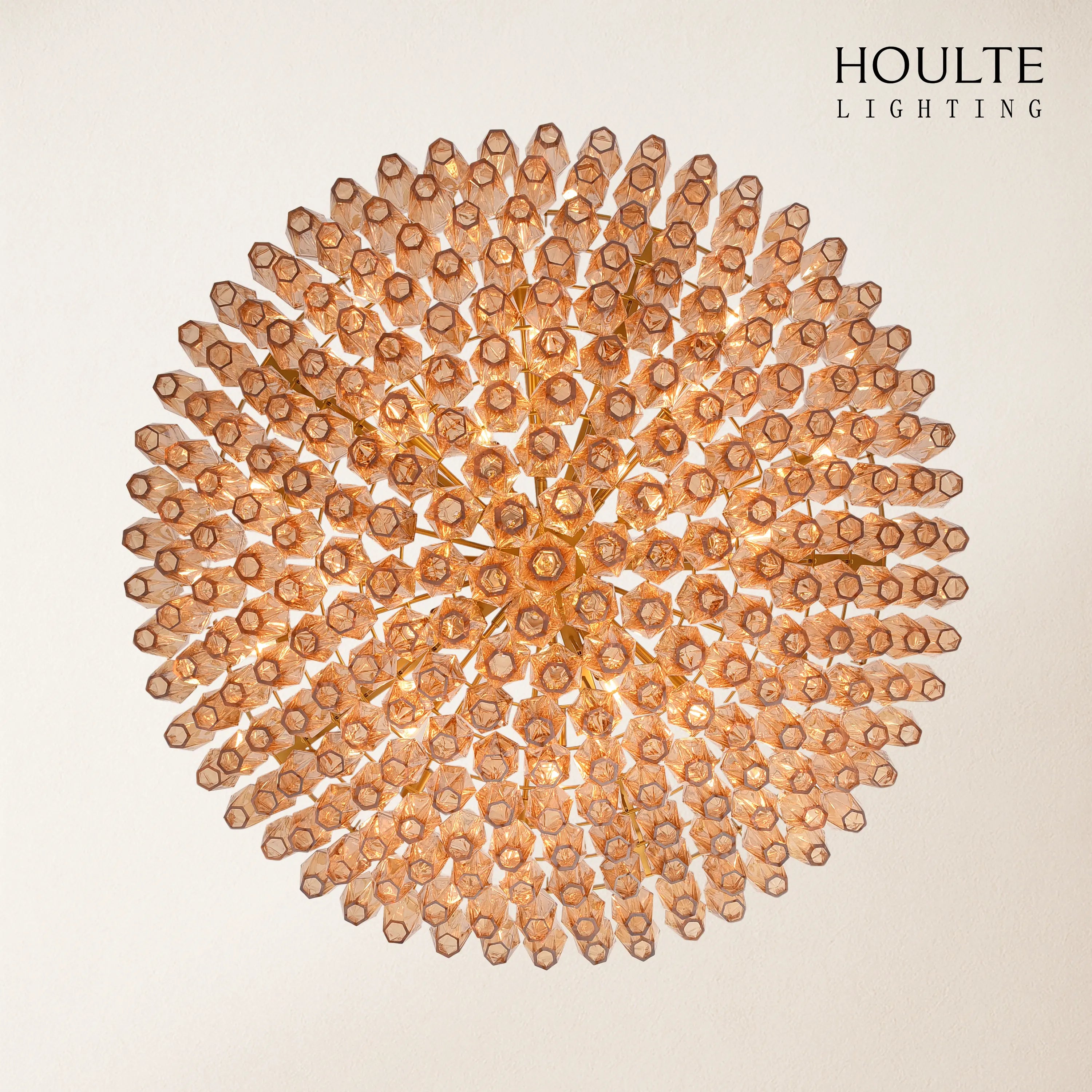 Celestial Drop Glass Crystal Glass Chandelier 122cm D