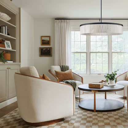 Janina Alabaster Round Chandelier 105cm D