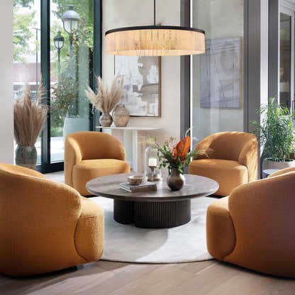 Janina Alabaster Round Chandelier 105cm D