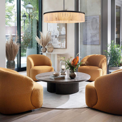 Janina Alabaster Round Chandelier 105cm D
