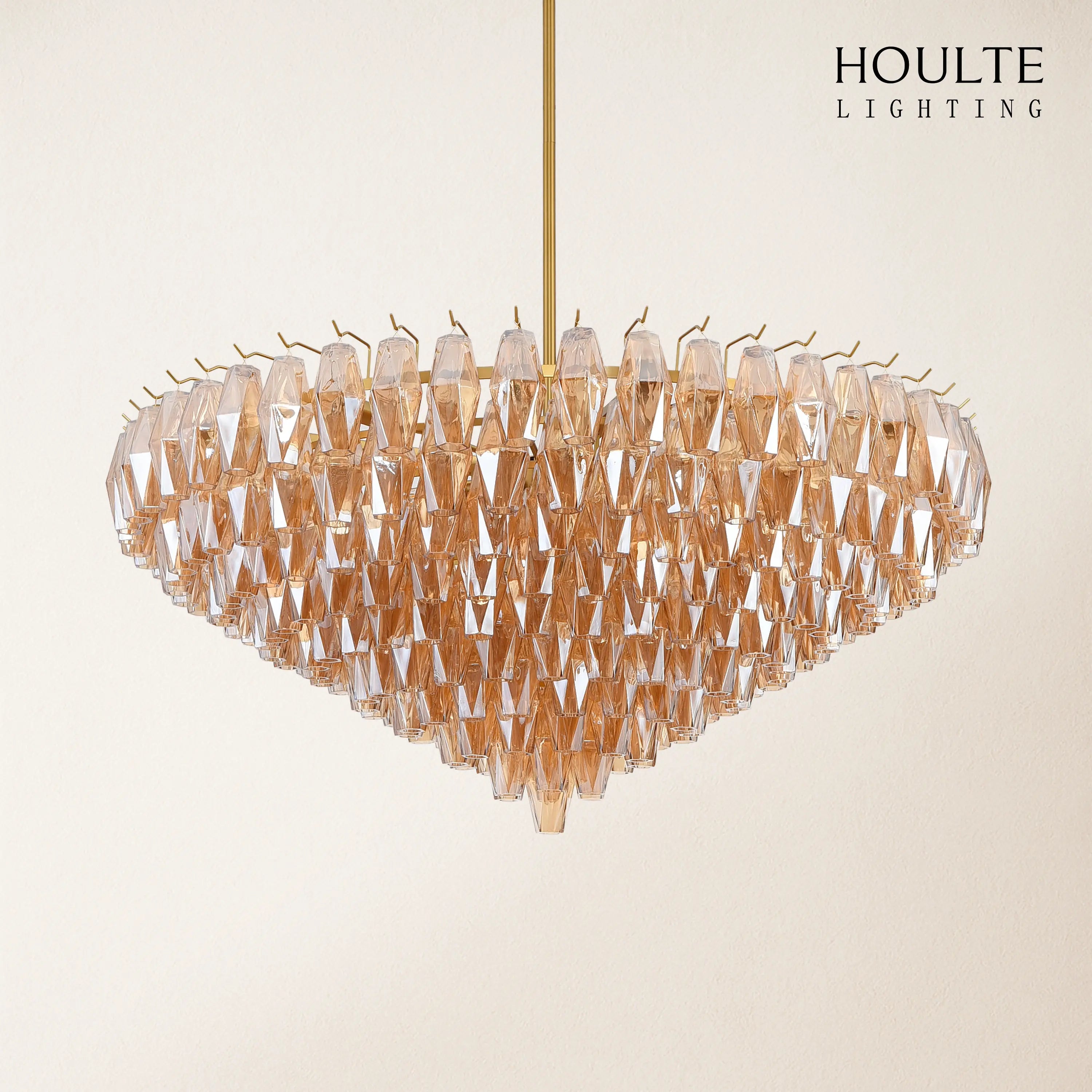 Celestial Drop Glass Crystal Glass Chandelier 122cm D