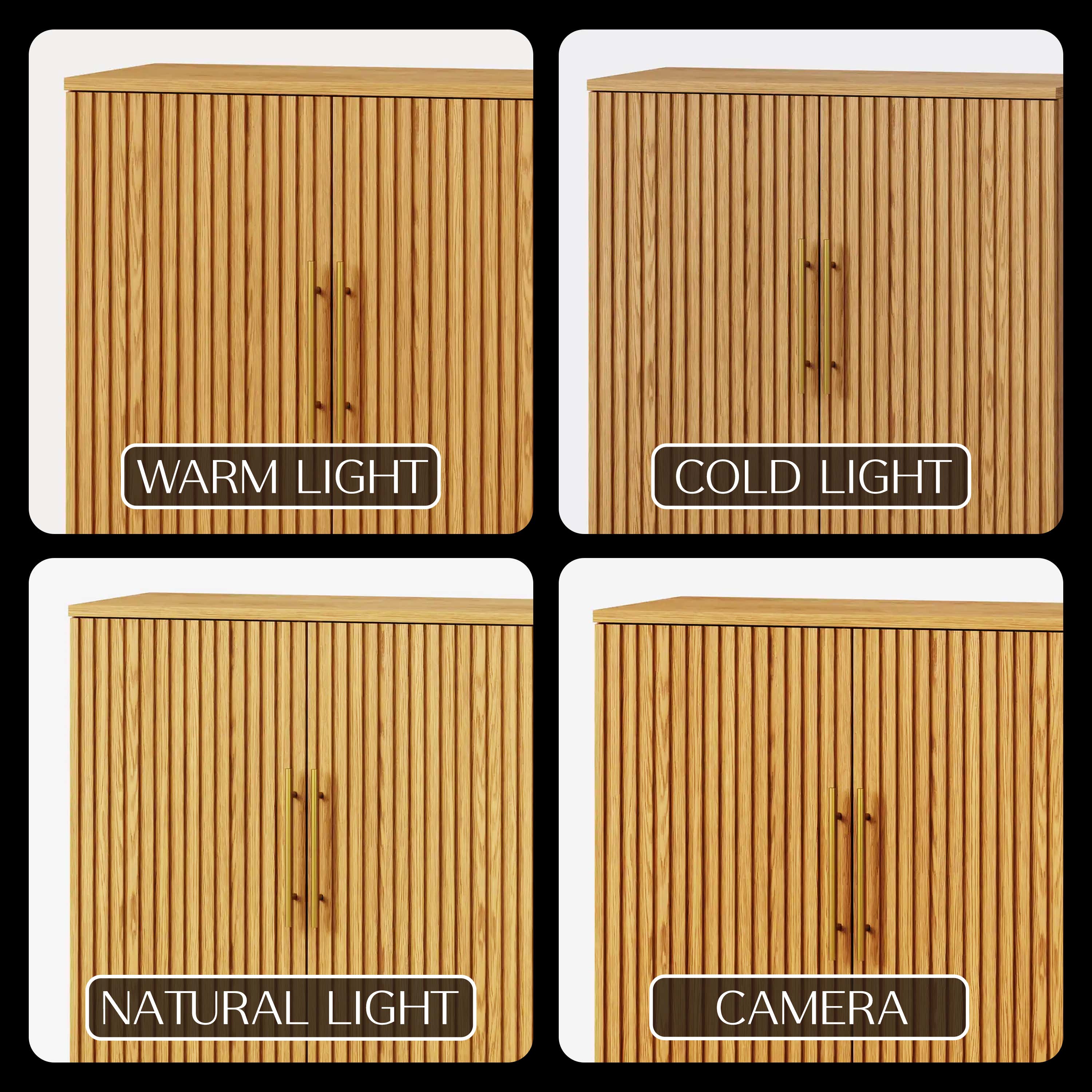 Holt 126″ Solid Oak Console(Set of 4)