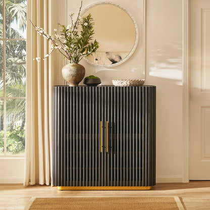 Holton 47"H Oak Storage Cabinet