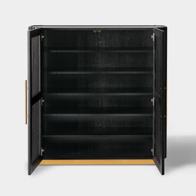 Holton 47"H Oak Storage Cabinet