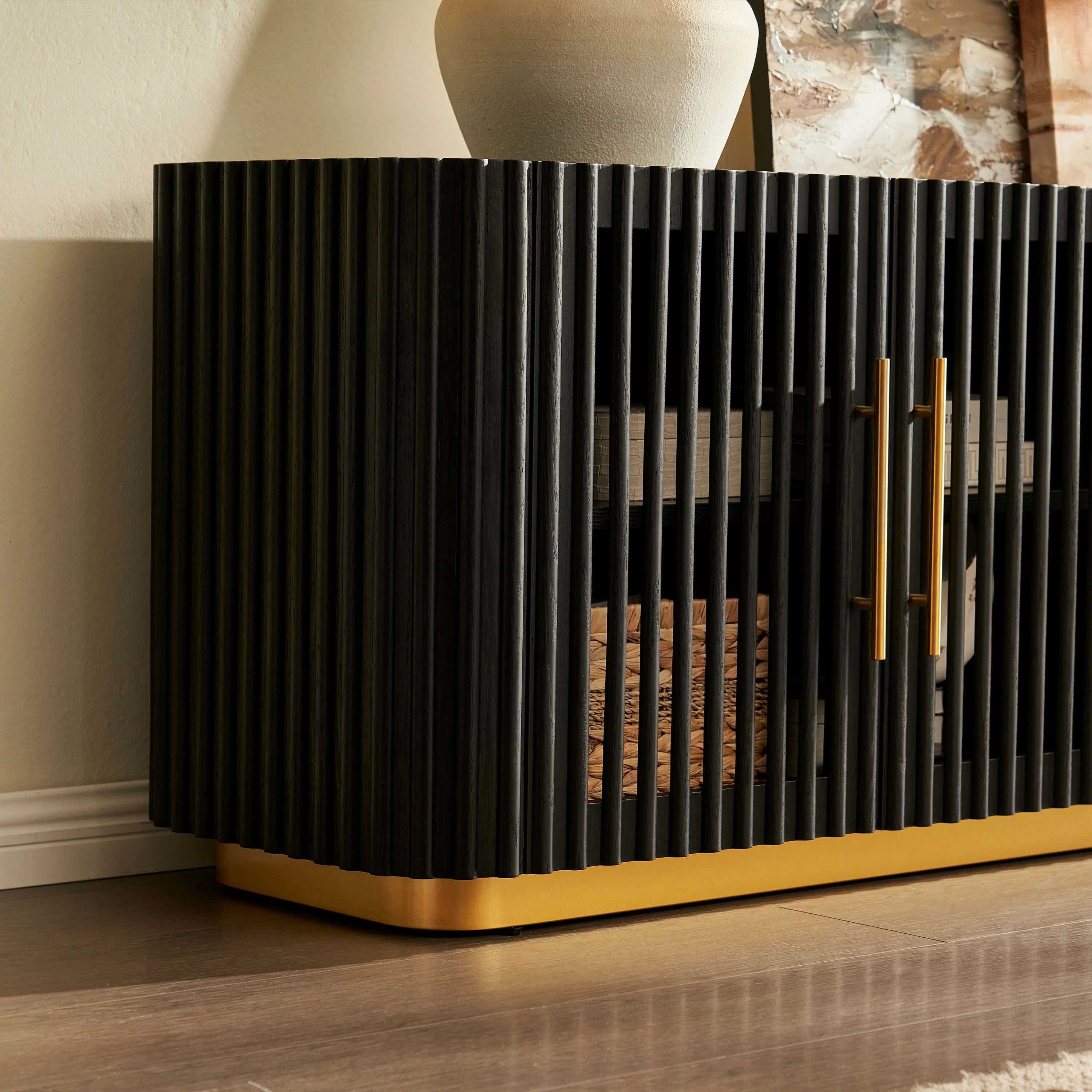 Holton Oak Media Console 240cm W