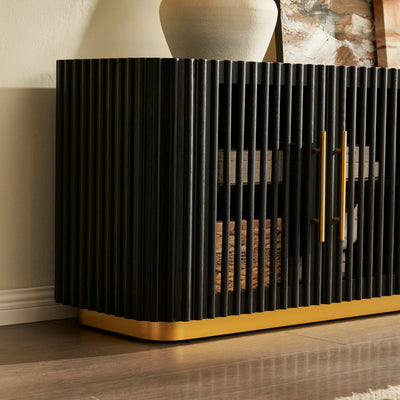 Holton Oak Media Console And Coffee Table Set