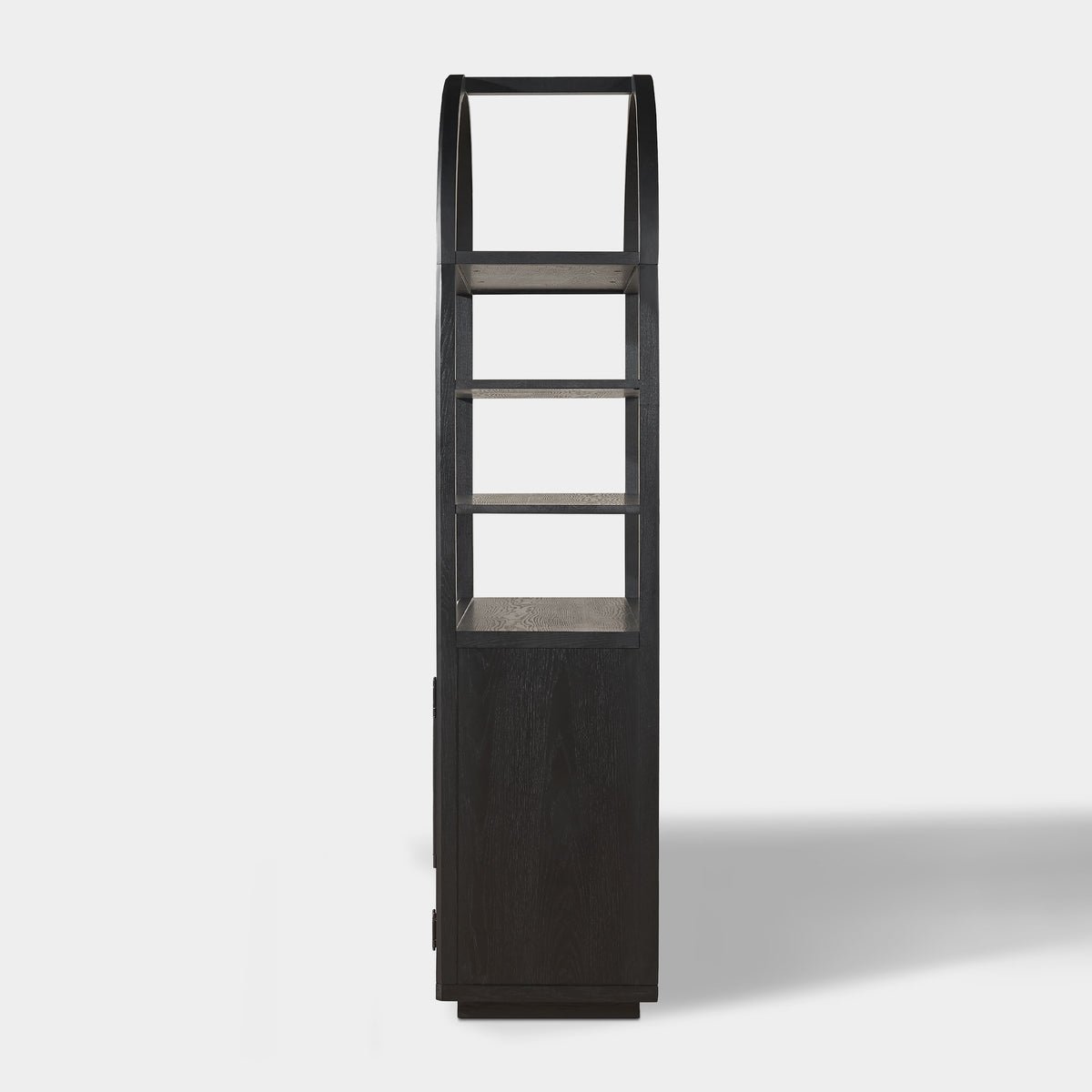 Alvar Arched Bookcase with Cabinet 79"H