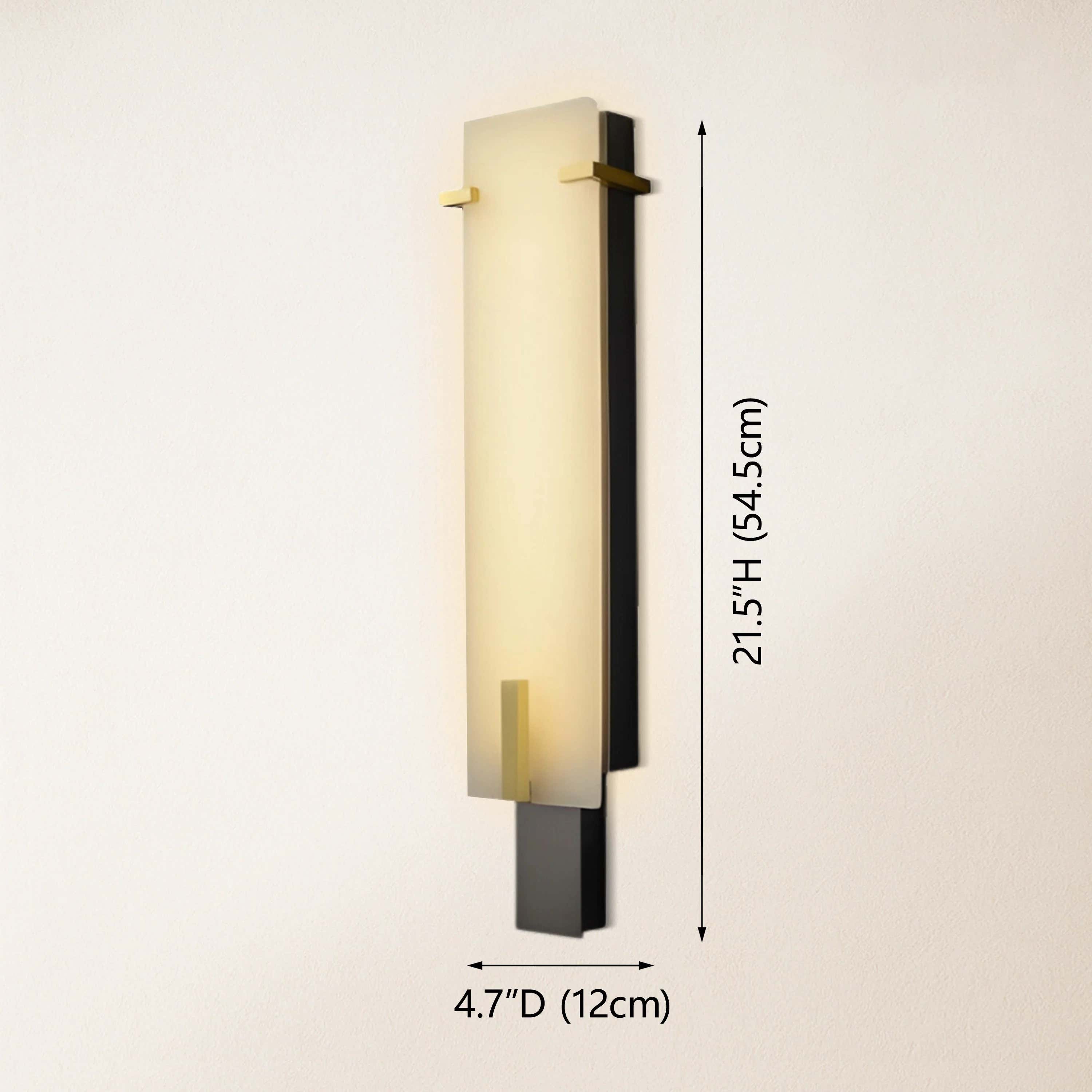 Janina Stable Alabaster Personality Wall Sconce 54.5cm H