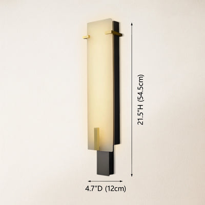 Janina Stable Alabaster Personality Wall Sconce 54.5cm H