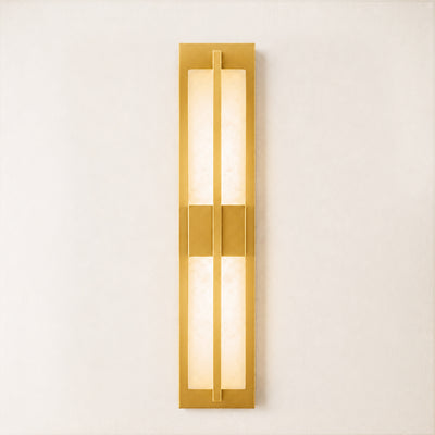 Caelum Alabaster Cuboid Wall Sconce