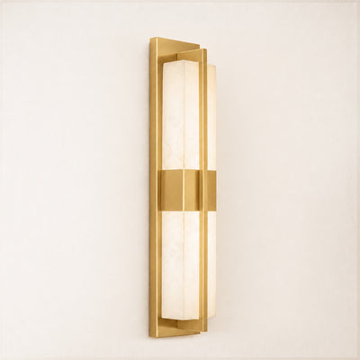 Caelum Alabaster Cuboid Wall Sconce