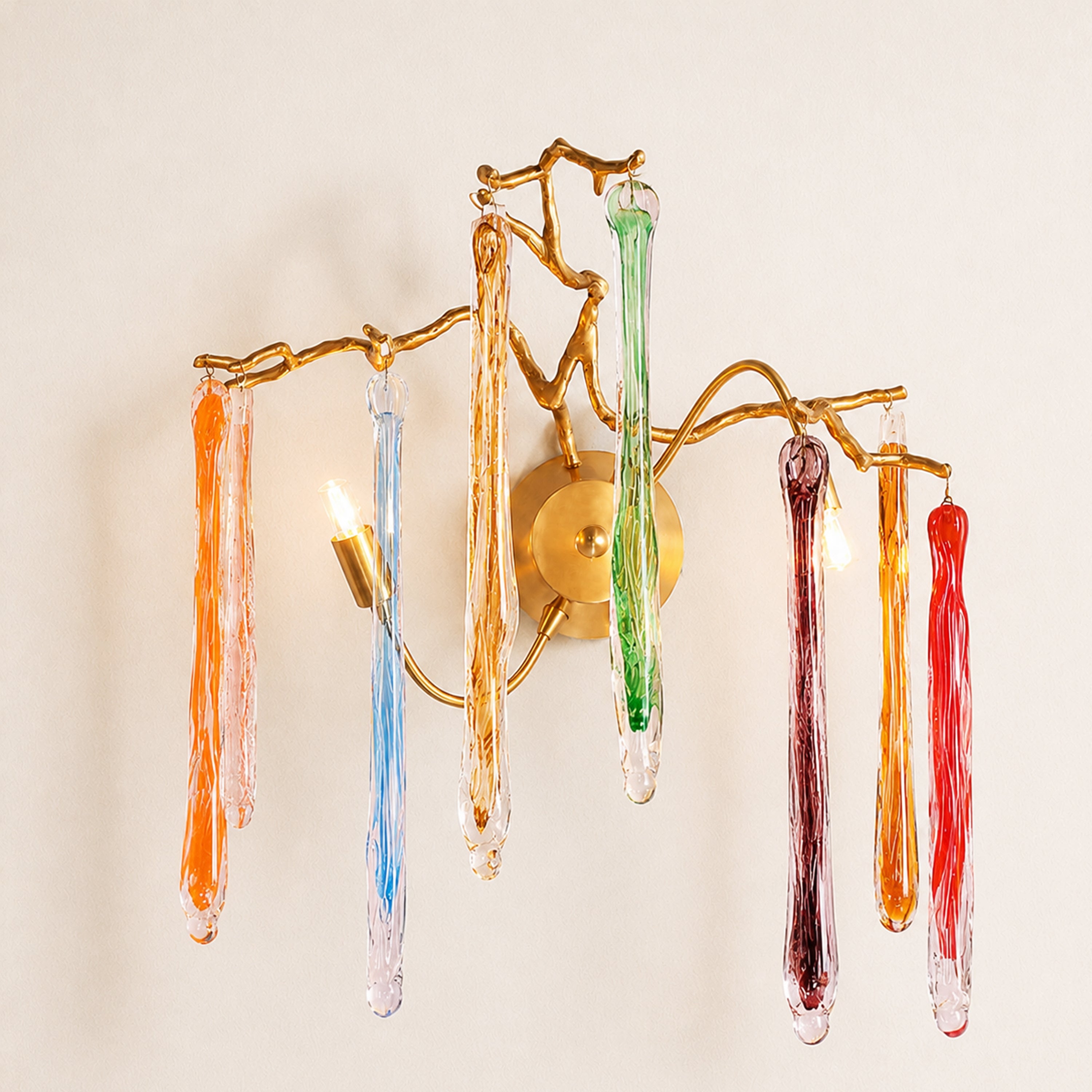 Nivalia Crystal Branch Wall Sconce