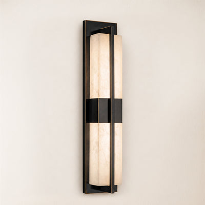Caelum Alabaster Cuboid Wall Sconce