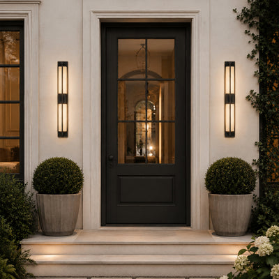 Caelum Alabaster Cuboid Wall Sconce