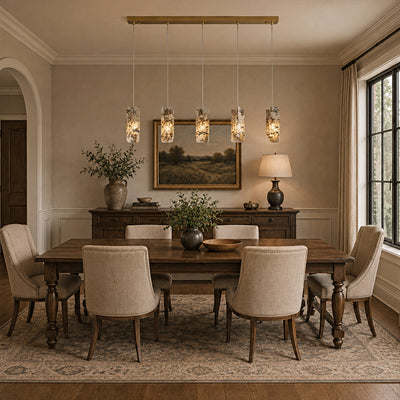 Pietra Quartzite Linear Chandelier 50"W
