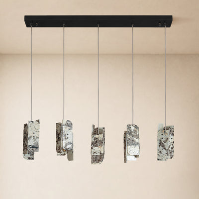 Pietra Quartzite Linear Chandelier 50"W