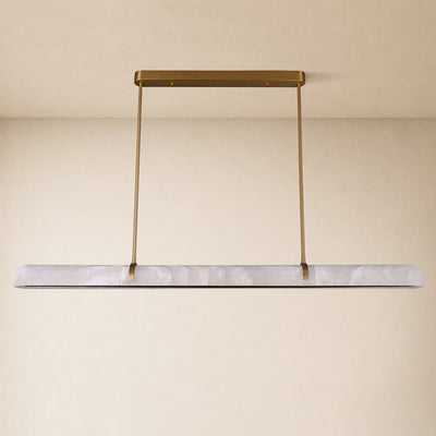Avon Alabaster Linear Chandelier 59"W