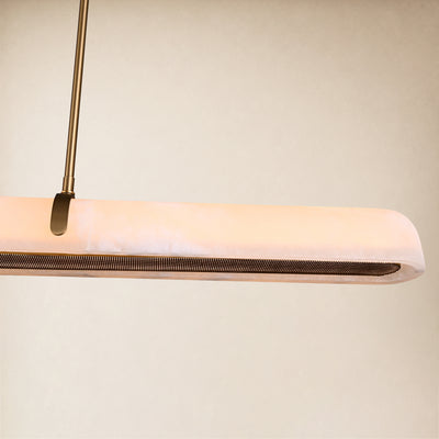 Avon Alabaster Linear Chandelier 59"W