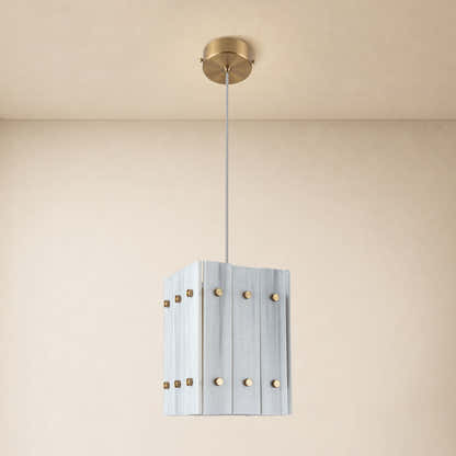 Pietra Marble Round Pendant Light 6.6"D