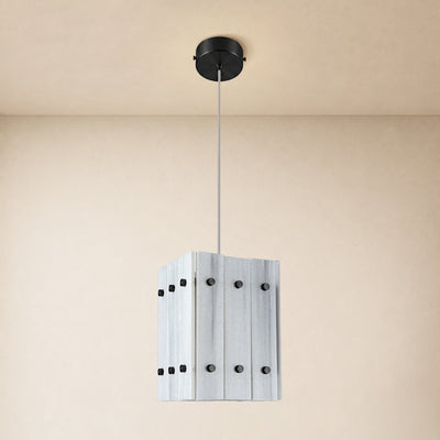 Pietra White Marble Box Pendant Light 6.6"W