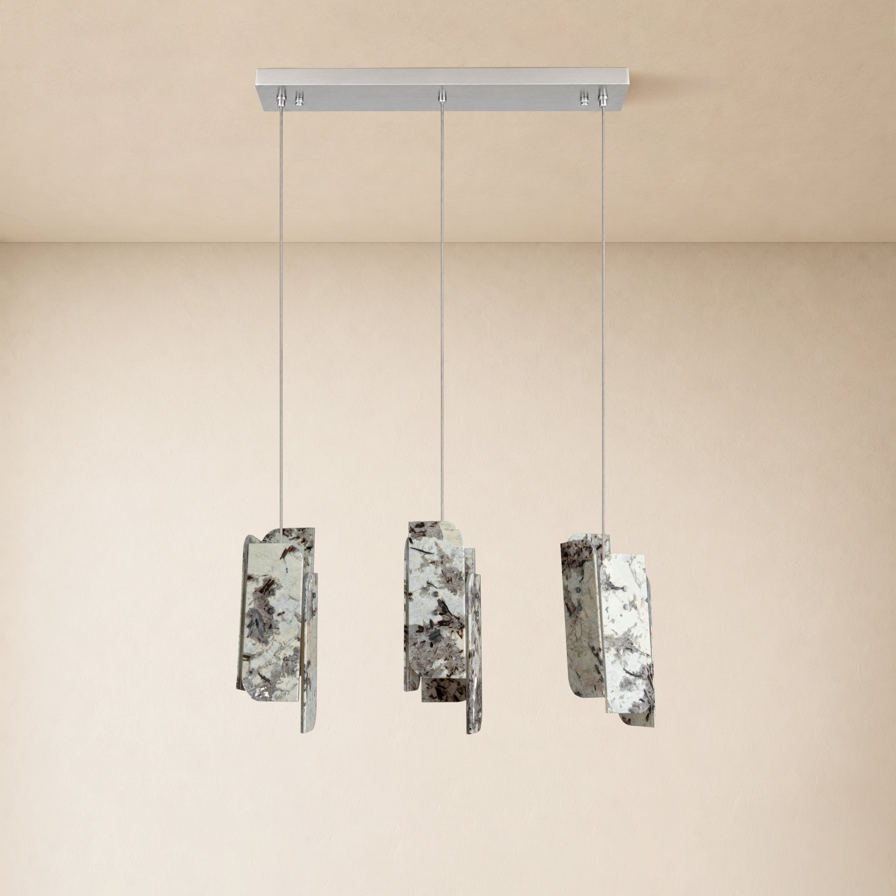 Pietra Quartzite Linear Chandelier 27.5"W