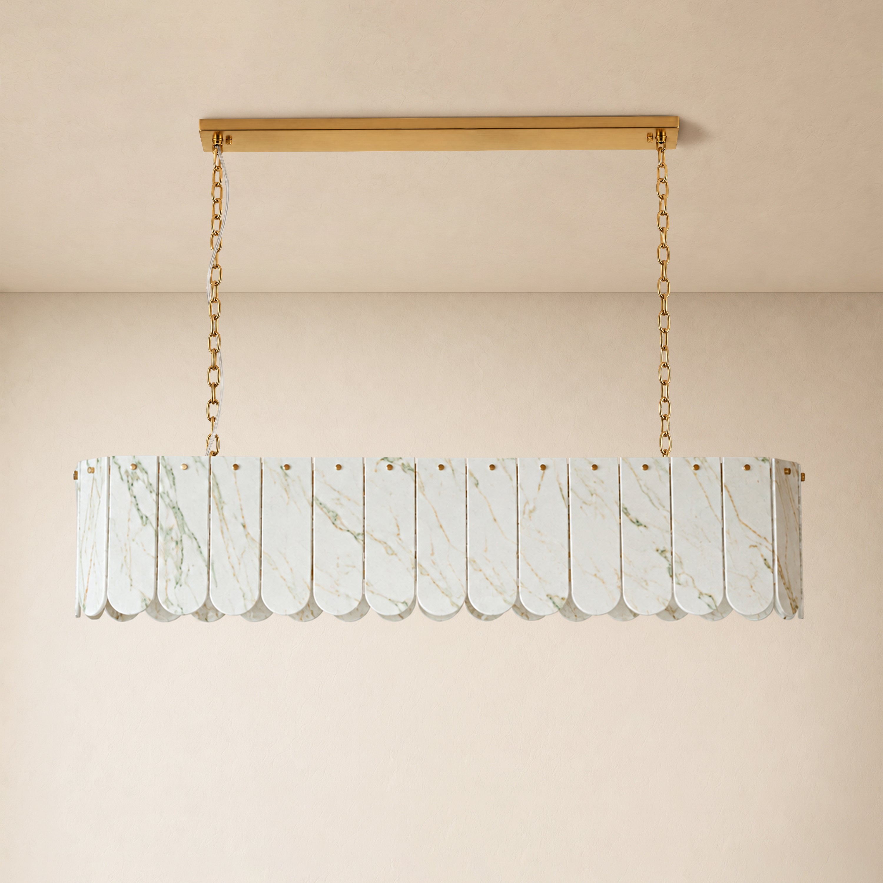 Pietra Quartzite Linear Chandelier 35.4"W