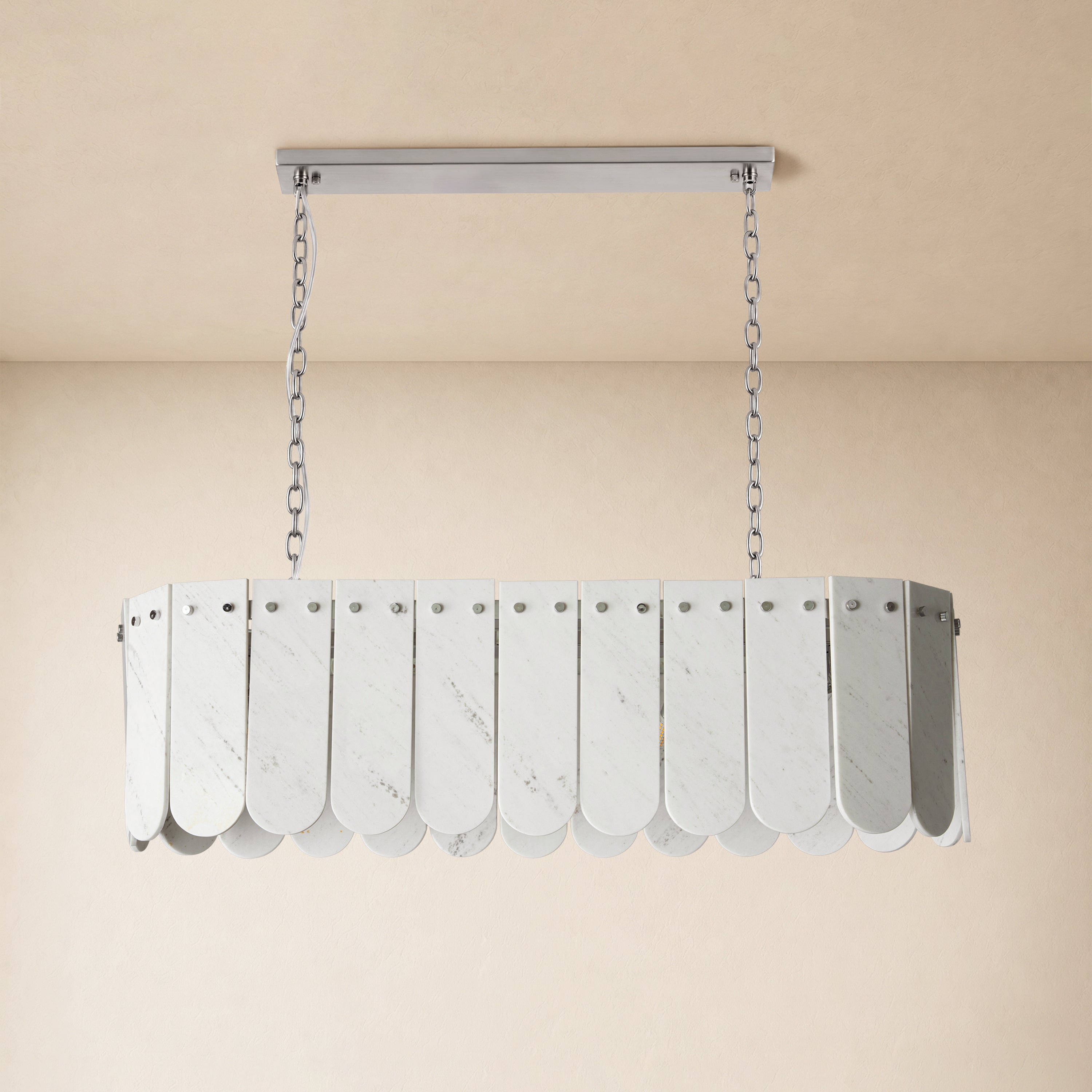 Pietra Marble Linear Chandelier 35.4"W