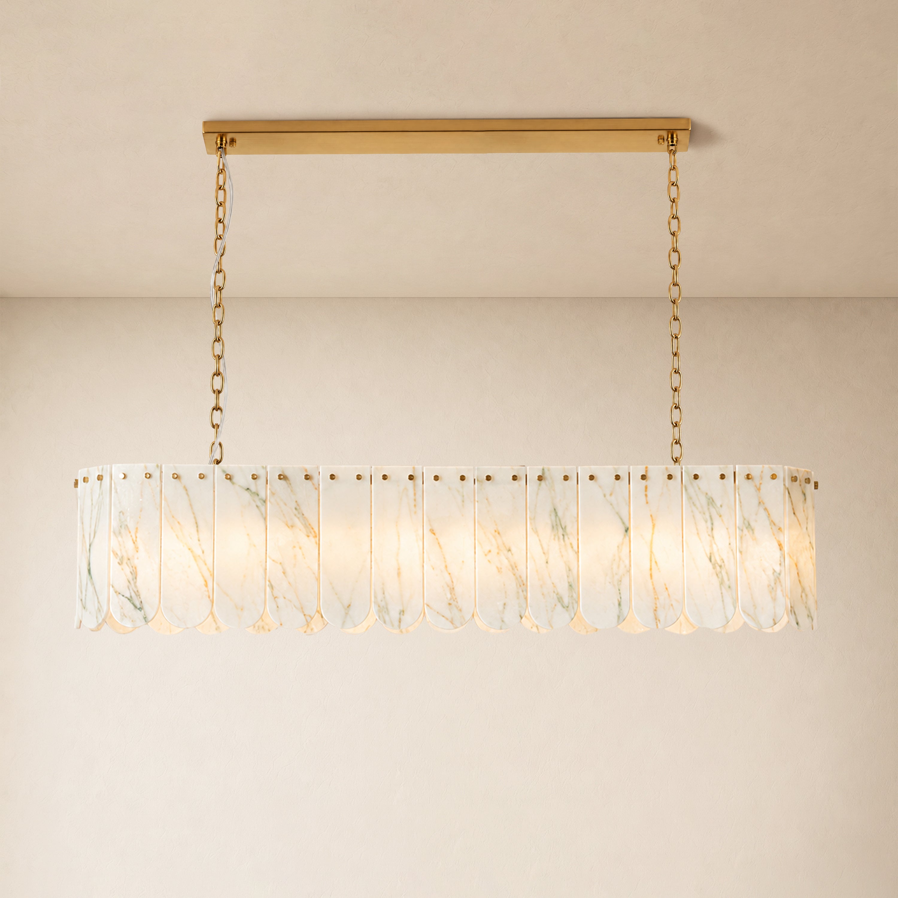 Pietra Quartzite Linear Chandelier 35.4"W