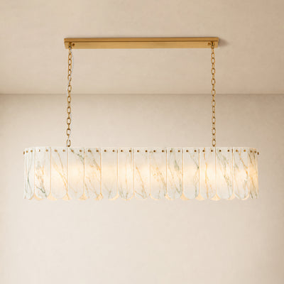 Pietra Quartzite Linear Chandelier 35.4"W