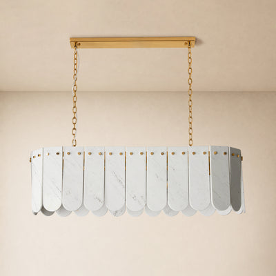 Pietra Marble Linear Chandelier 35.4"W