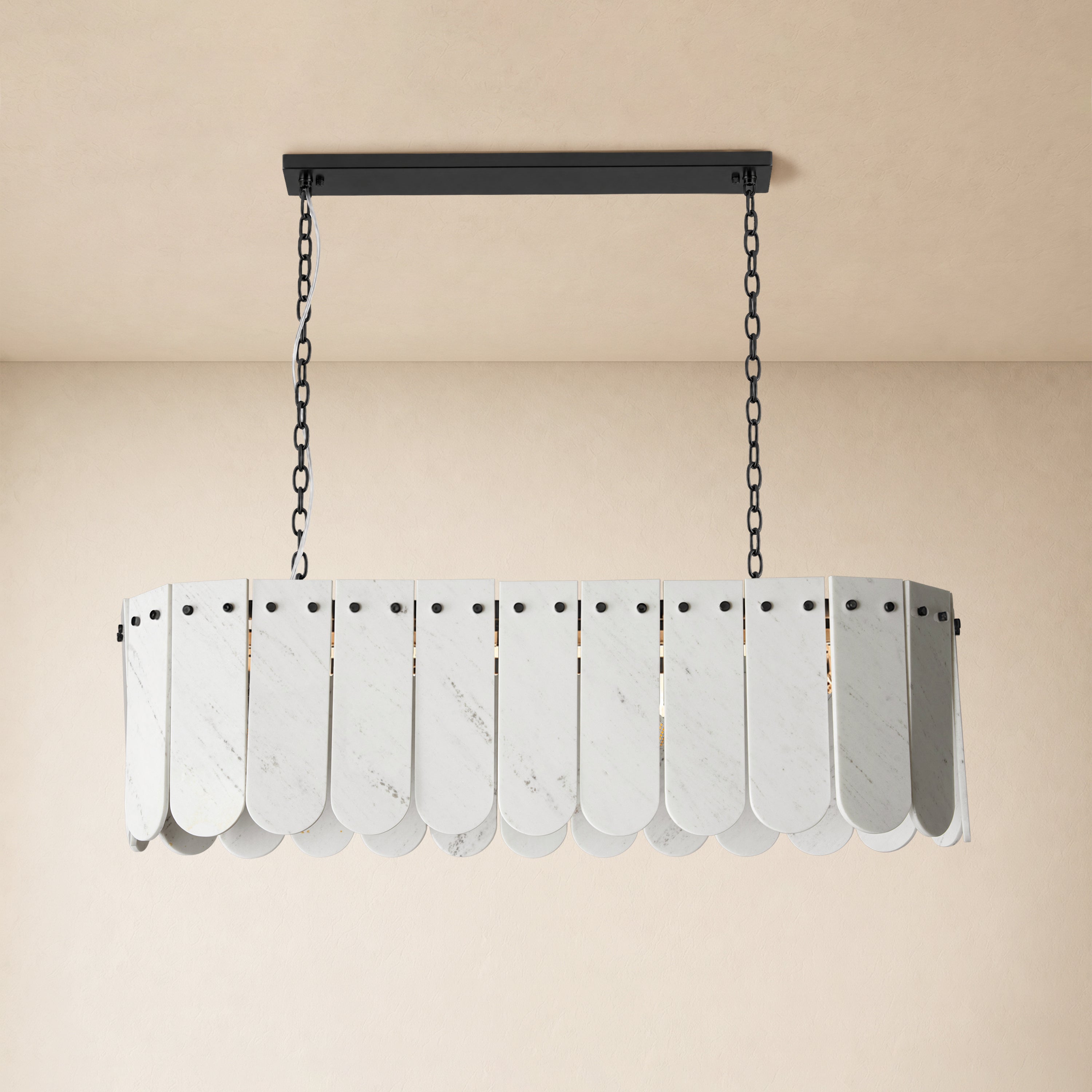 Pietra Marble Linear Chandelier 35.4"W