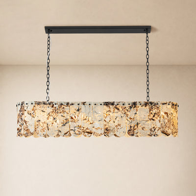 Pietra Quartzite Linear Panel Chandelier 35.4"W
