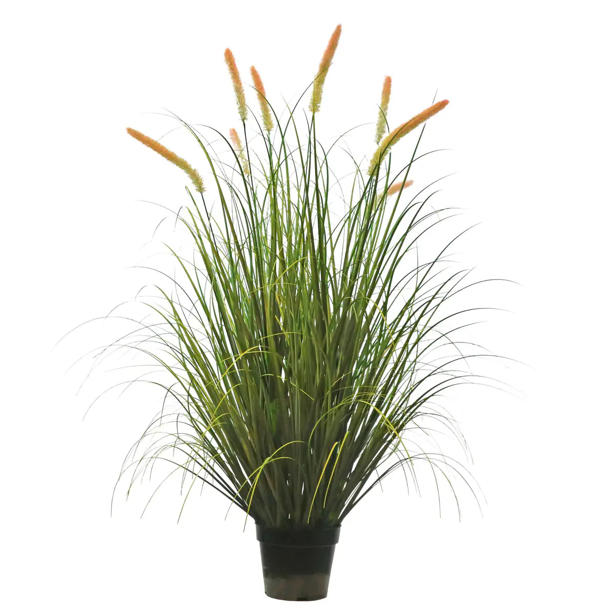 Artificial 8-Head Long Cat Tail with Curved Onion Grass Bonsai 140cm H