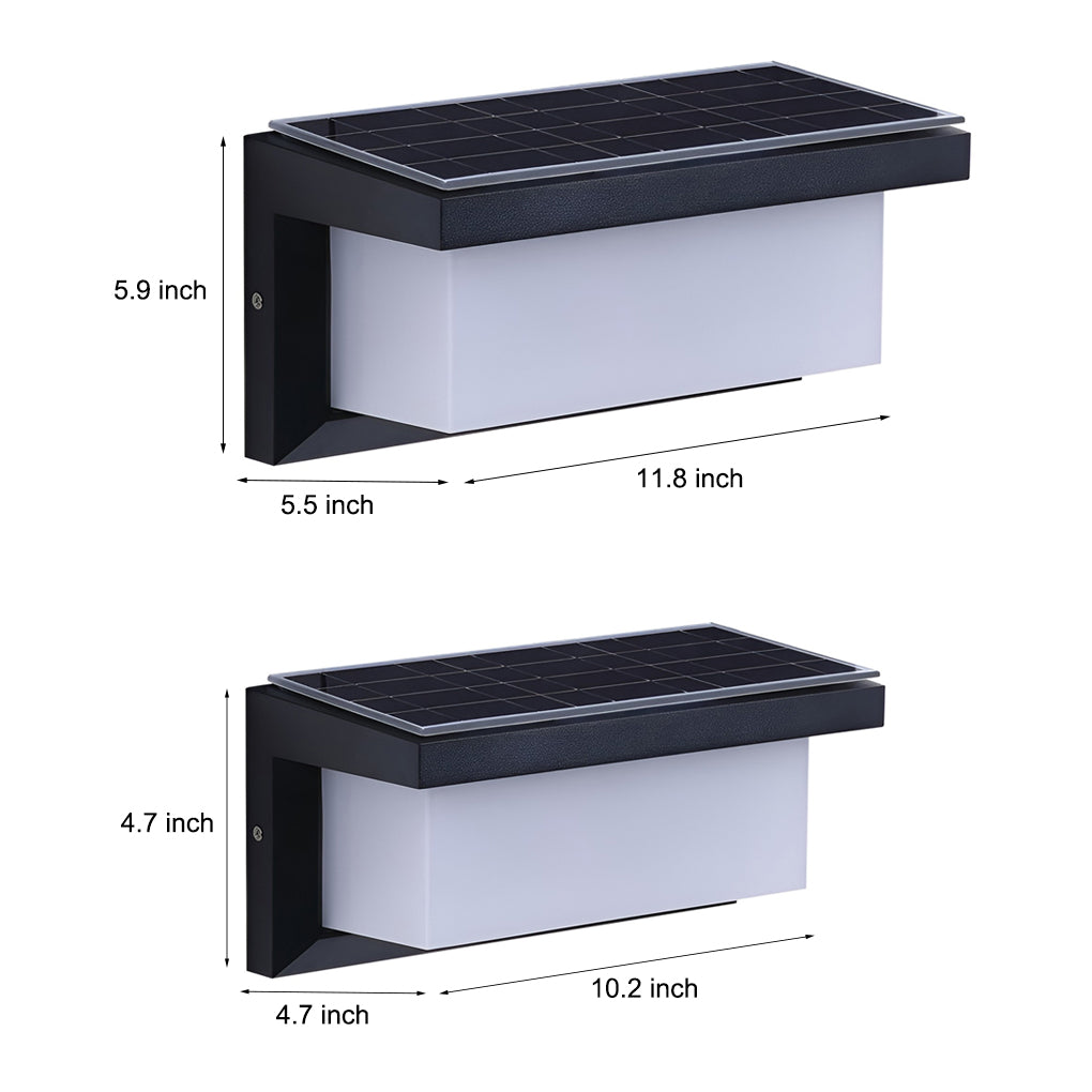 Rayform Rectangle Light Control Outdoor Wall Light