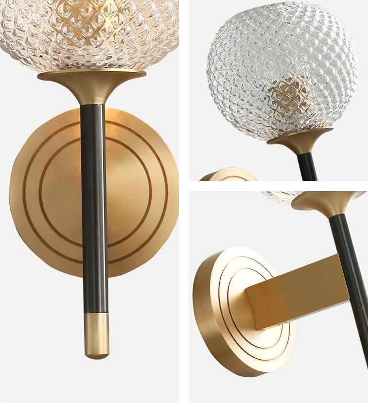 Telara Lattice Glass Wall Sconce