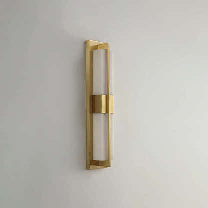 Caelum Alabaster Cuboid Wall Sconce