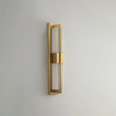 Caelum Alabaster Cuboid Wall Sconce