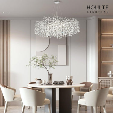 Lustre Branches Crystal Round Chandelier for All Rooms 40"