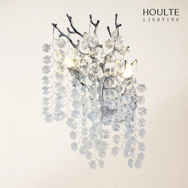 Lustre Branches Crystal Wall Sconce 10"W