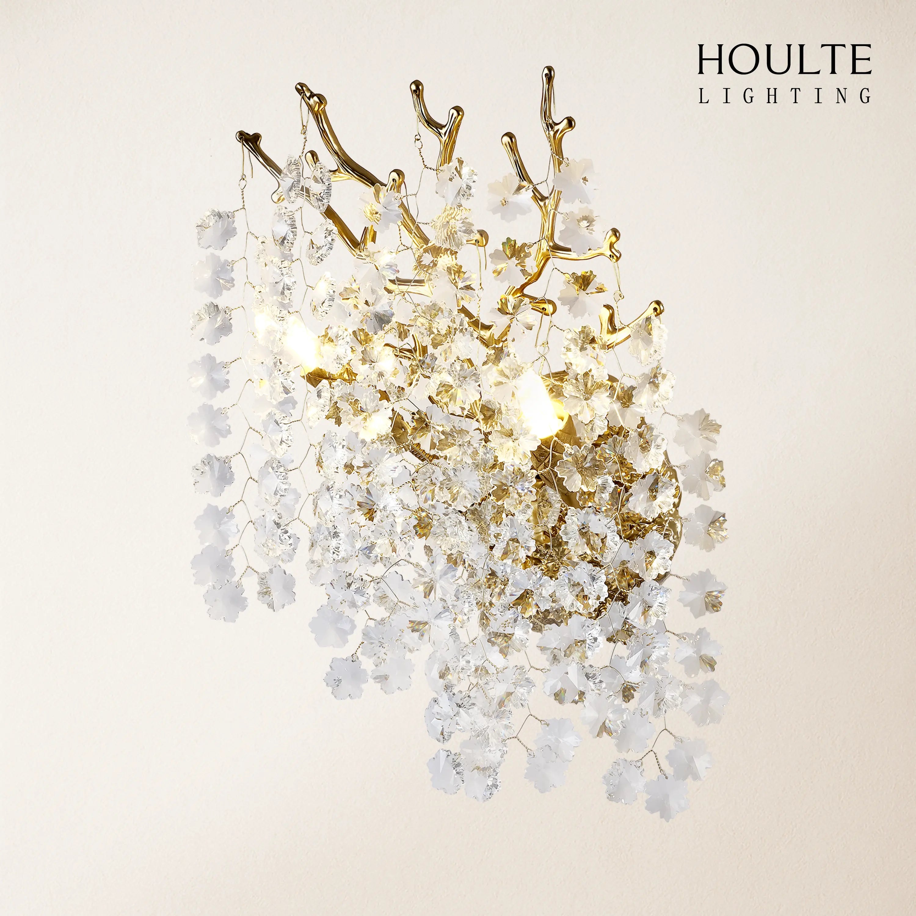 Lustre Branches Crystal Wall Sconce 10"W