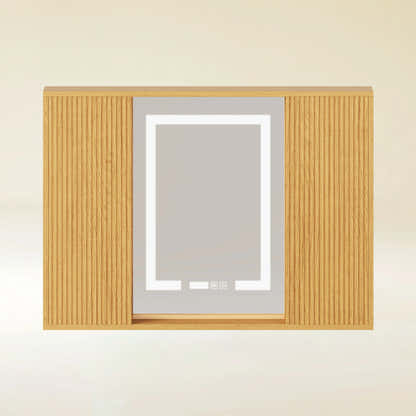 Isla Oak Bathroom Wall Mirror 36"