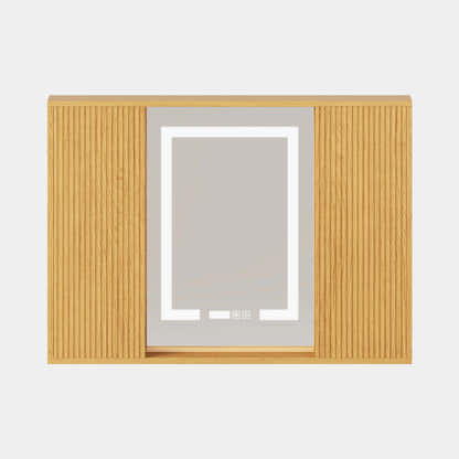 Isla Oak Bathroom Wall Mirror 36"