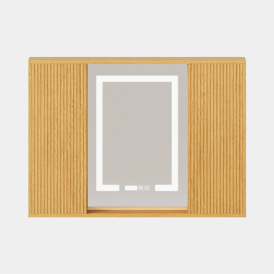 Isla Oak Bathroom Wall Mirror 36"