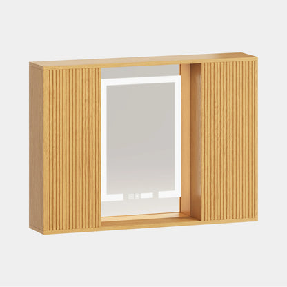 Isla Oak Bathroom Wall Mirror 36"